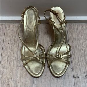 Gold Miu Miu Kitten Heels size 39
